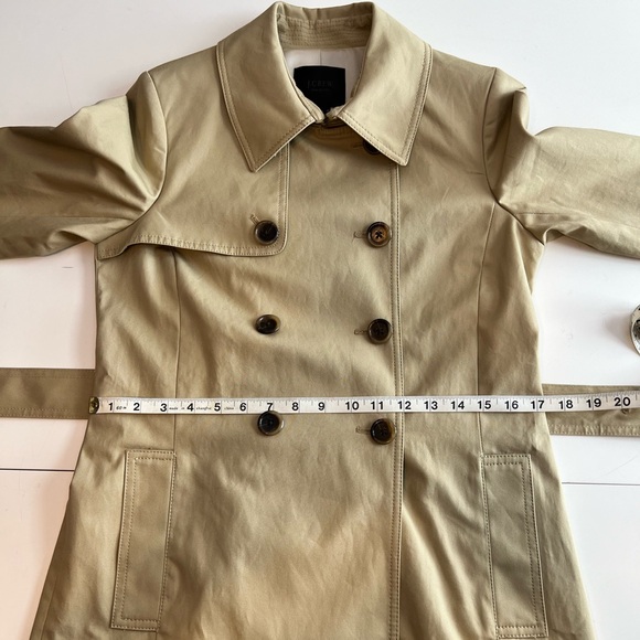 J. Crew Collection Icon Trench Coat, khaki, size 2 - Picture 6 of 13